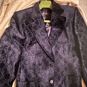 Gucci GG Velvet Jacket Ready to wear. This item has been worn one time.